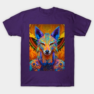 Coyote The Trickster (1) - Trippy Psychedelic Canis T-Shirt